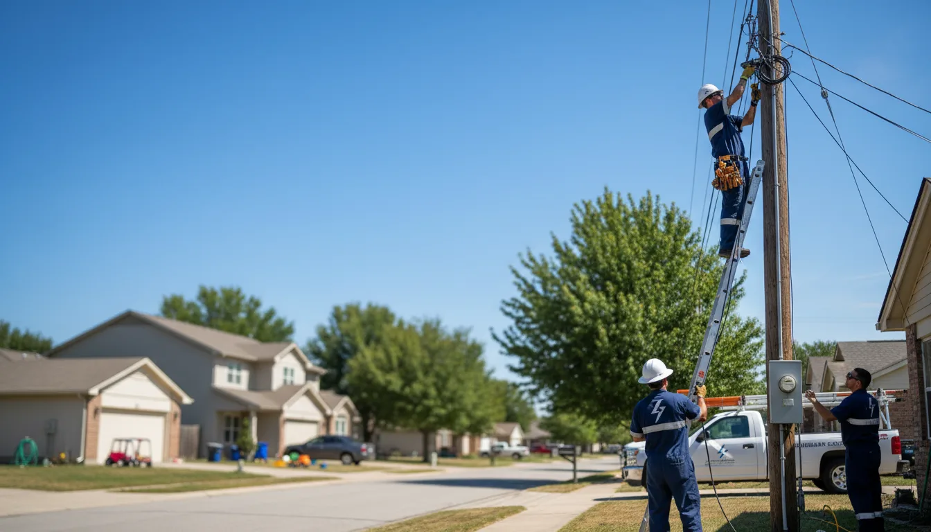 Residential electrician providing installation services in Bristol, IL